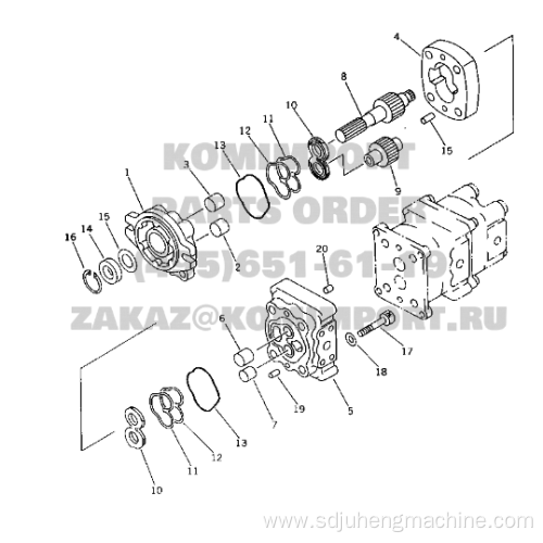 PC20-6 Hydraulic Main Pump 705-41-08001